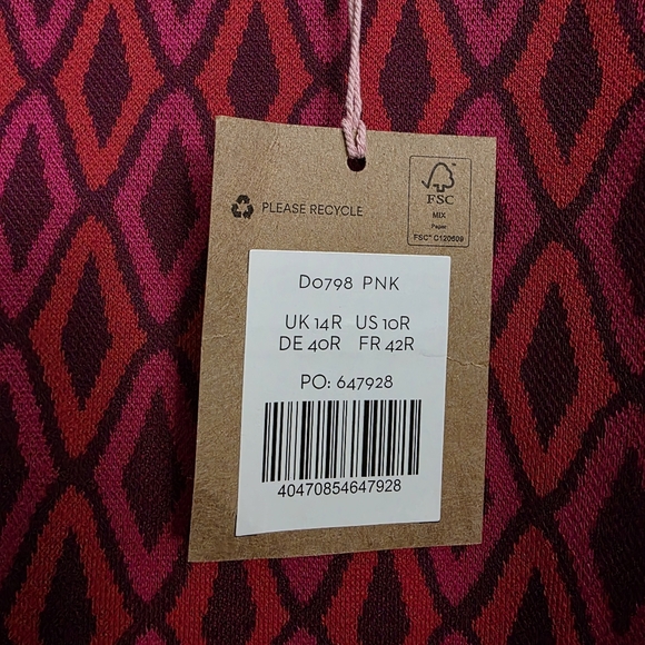 Boden USA Boden Jacquard A-line Mini Dress, Size 10 - Picture 7 of 8